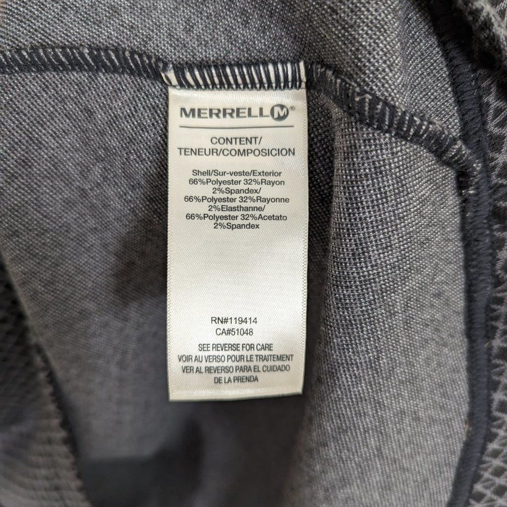 Merrell Gray Patterned 1/4 Pullover Women's Small - image 4